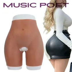 High Waist Silicone Pants Big Sexy Fake Buttocks 0.8/1.2/1.6cm thickness Hips Enhancement Shapewear for Woman Realistic Ass