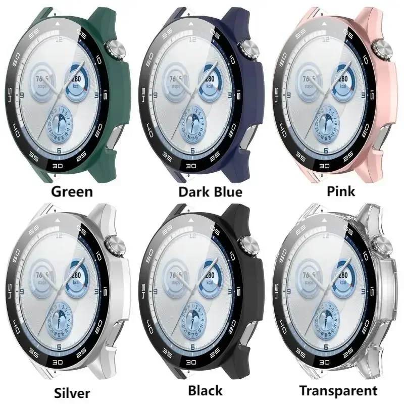 PC + حافظة من الزجاج المقسى لساعة هواوي GT5 46 مللي متر 41 مللي متر غطاء كامل واقي للشاشة ممتص للصدمات لساعة هواوي GT 5 غطاء حامي