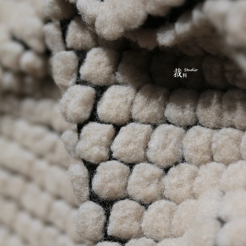 

Dot Original Yili Weight Texture Plush Fabric Thicken Fabric Coat Clothing Designer Fabric