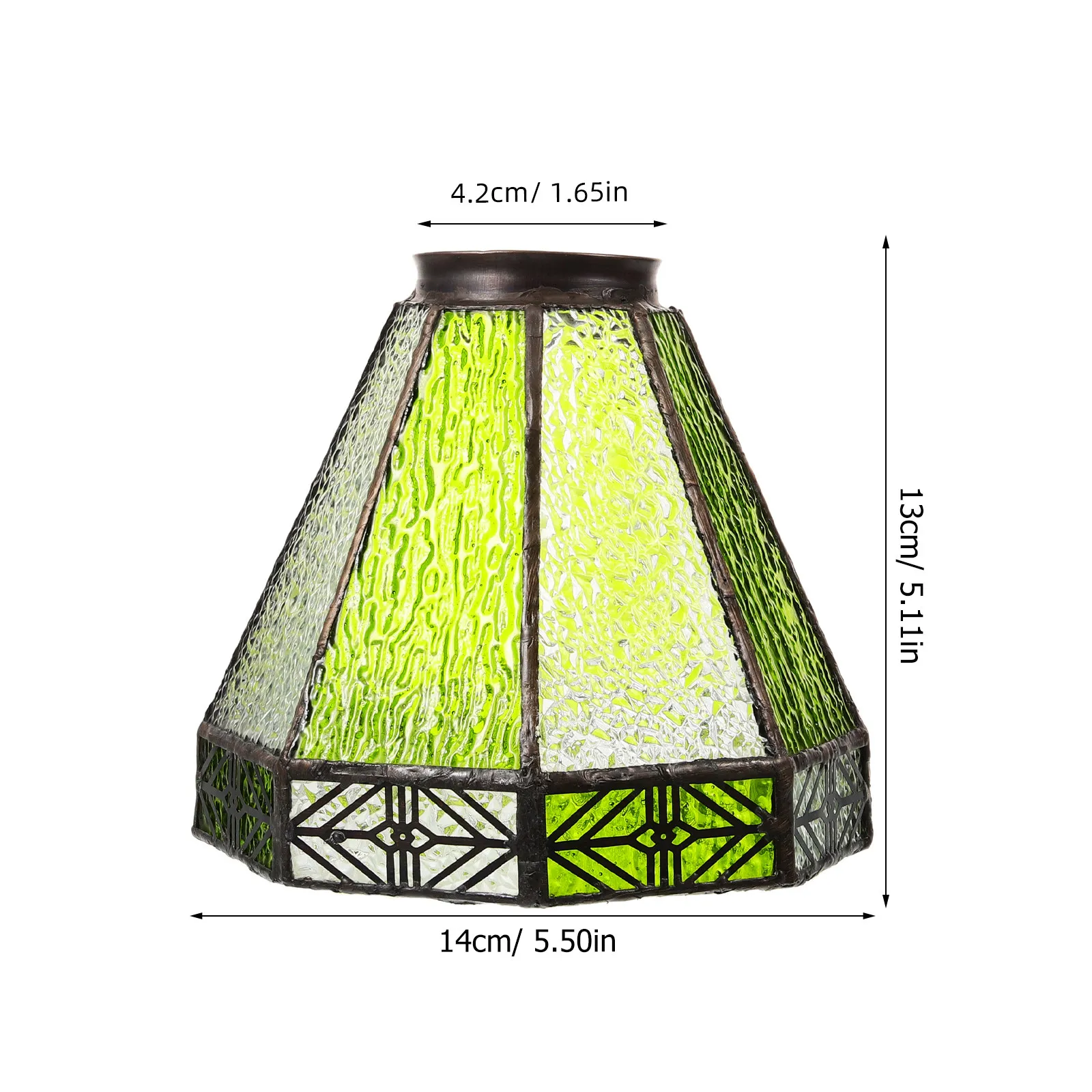 Vintage Glass Lamp Shade for Pendant, Bedside, Wall Sconce – Romantic Mediterranean Light Cover Replacement