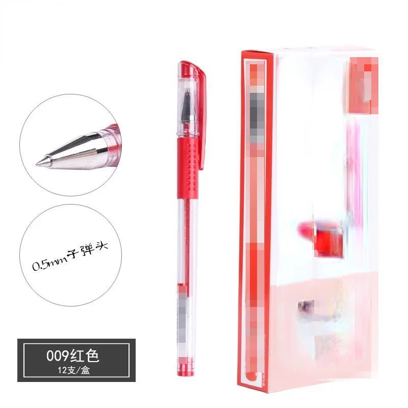 True Color Gel Pen Classic 009 Black Blue Red Student Office Sign Pen Glass pen Glass fountain pen