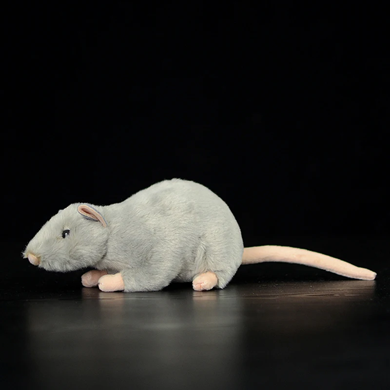 Cute Grey White Mouse Simulation Stuffed Soft Plush Toy lovely Kawaii Dolls Animal Mini Real Life Lifelike Toys Gift