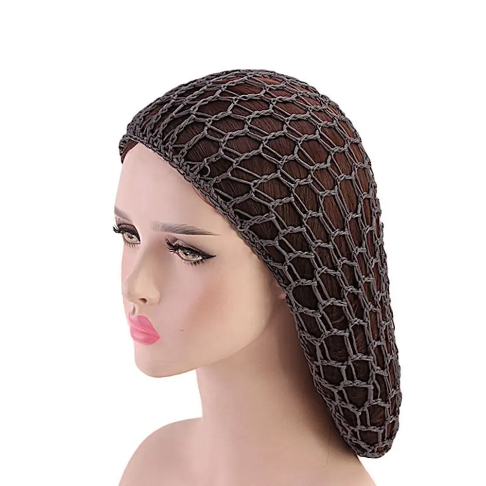 Bonnet en filet de turban multicolore pour femme, bonnets tressés, bonnet de couchage, filet à cheveux au crochet, bandes de sauna, hijabs