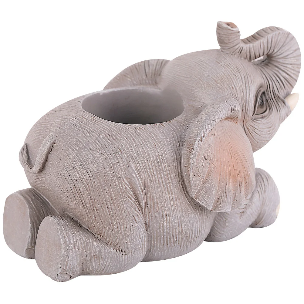 

Toothbrush Holder Elephant Pen Home Accessories Office Cubicle Decor Statue Resin