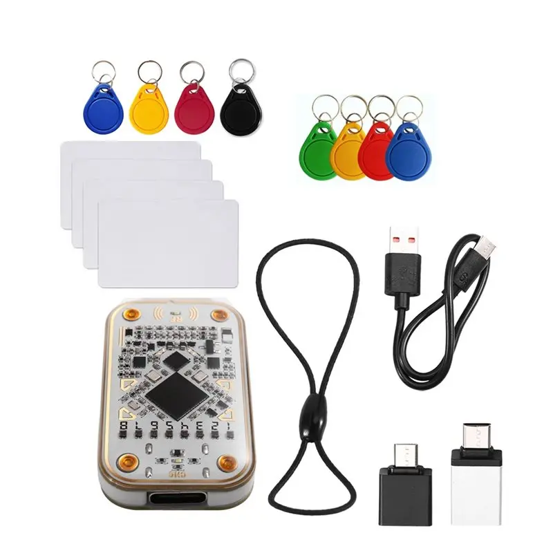 Chameleon V3.0 RFID Smart Chip Reader+ 8PCS UID/CUID Keychain+ 4Xuid Card 125Khz 13.56Mhz ID IC Card Smart Tag Copyer Copier