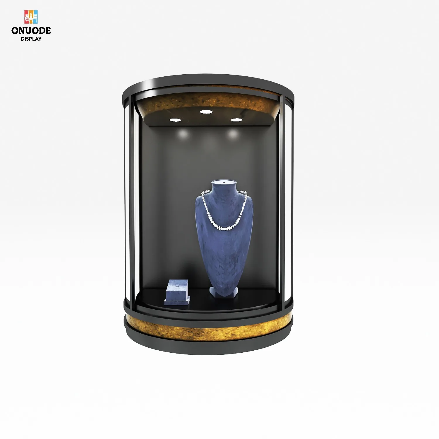 Custom.Custom Luxury LED Light Wall Mounted Jewelry Displays Store Layout Designs for Jewelry Retail Store