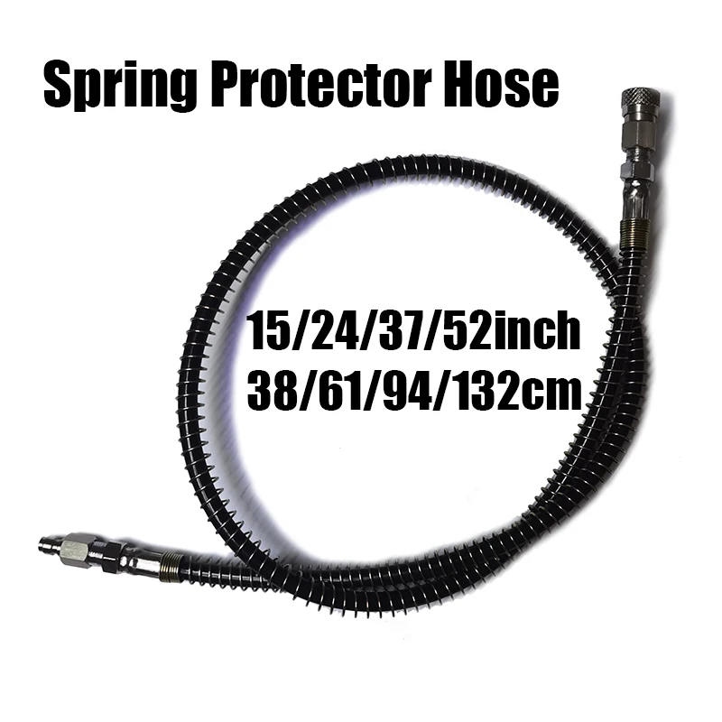 HPA Charging Hose Remote Fill Whip Long Microline Hose Pipe Extension Female And Male End 8mm Quick Disconnector