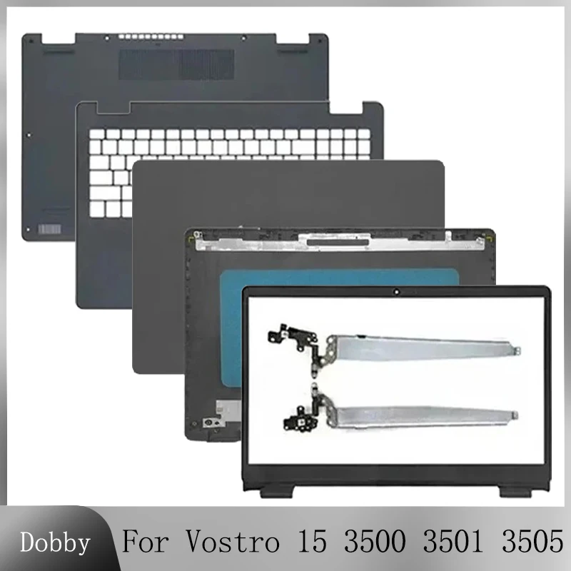 NEW Laptop Shell For Vostro 15 3500 3501 3505 LCD Back Cover Front Bezel Hinges Upper Palmrest Cover Case Bottom Case Housing