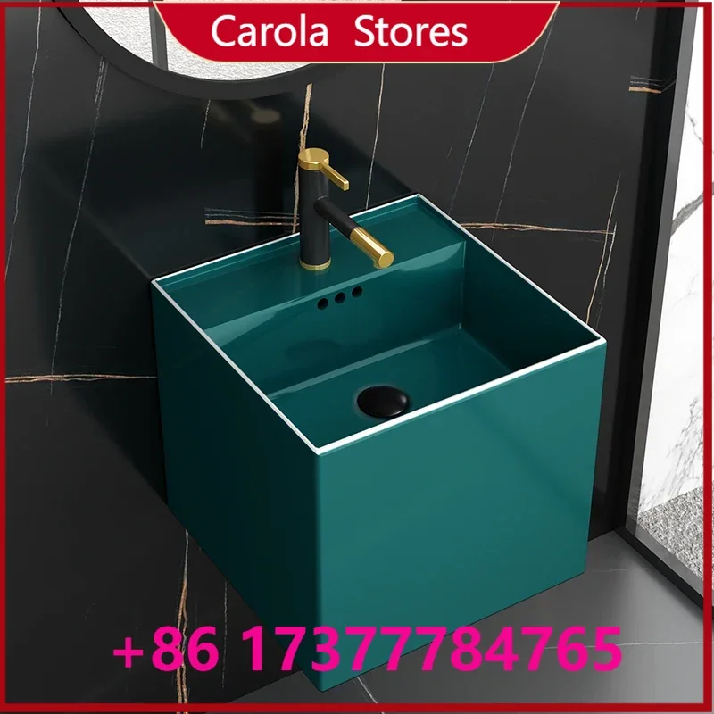 Above Counter Ceramic Bathroom Basin Practical Wash Sink for Restroom Home Decoration