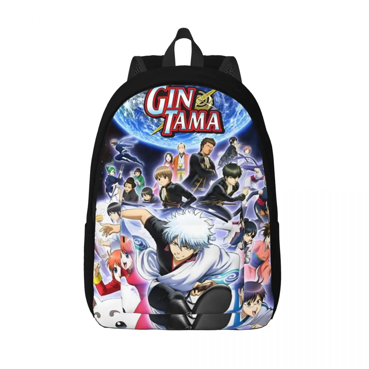 Gintama Backpack for Men Women Casual High School Work Daypack Science Fiction Comedy Laptop Computer Shoulder Bag Sports