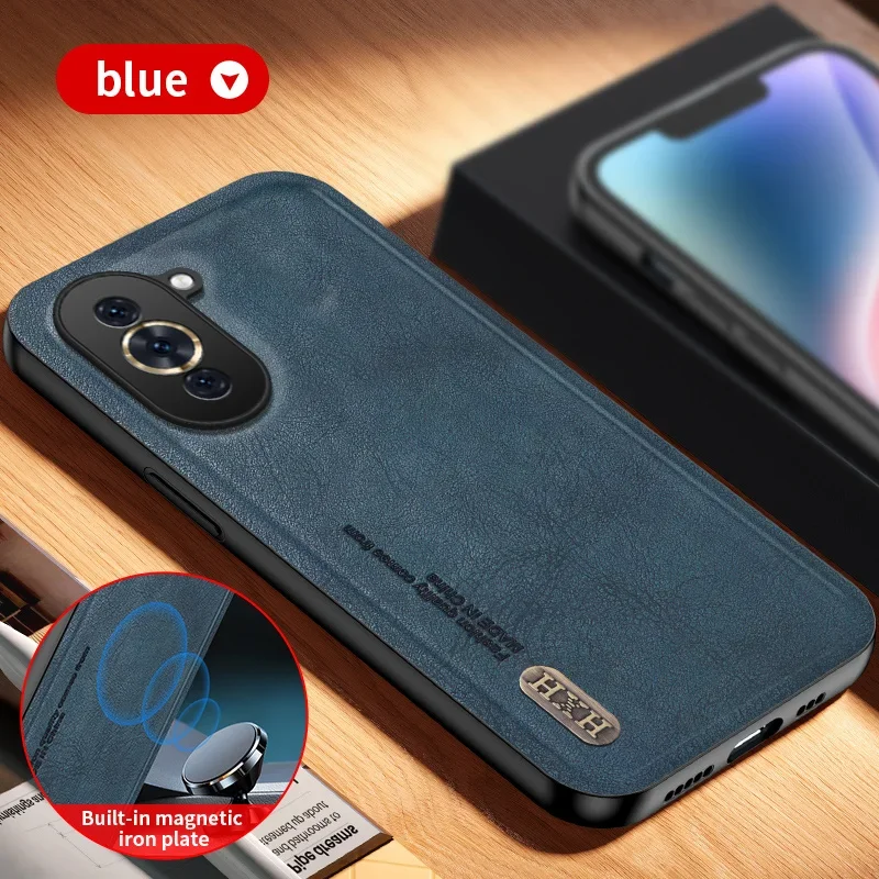 สําหรับ Huawei Nova 10 11 Pro กรณี PU หนังผิวแม่เหล็กป้องกันปกหลังเคสโทรศัพท์สําหรับ Huawei Nova 9 Se Nova10 SHELL