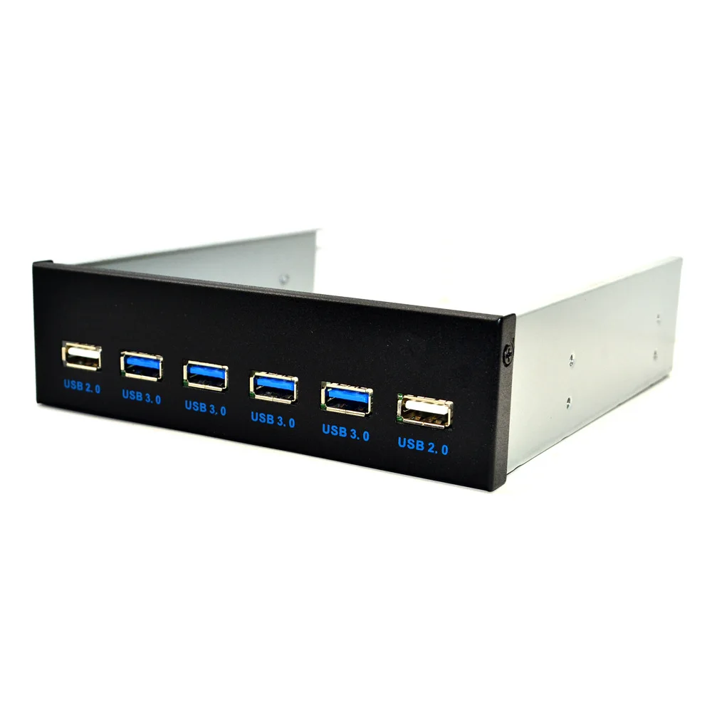 USB3.0 optical drive front panel 5.25 inch 4 6 ports HUB 19PIN to 4 ports U3 + two U2 panel