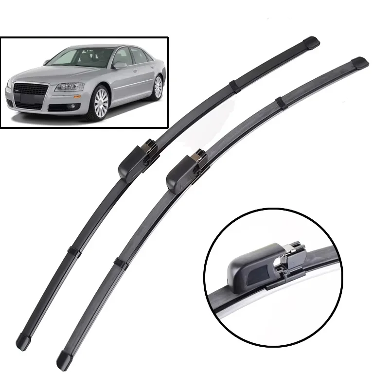 

Wiper LHD Front Wiper Blades For Audi A8 D3 2002 - 2009 Windshield Windscreen Clean Window Car Rain Brushes 24"+23"