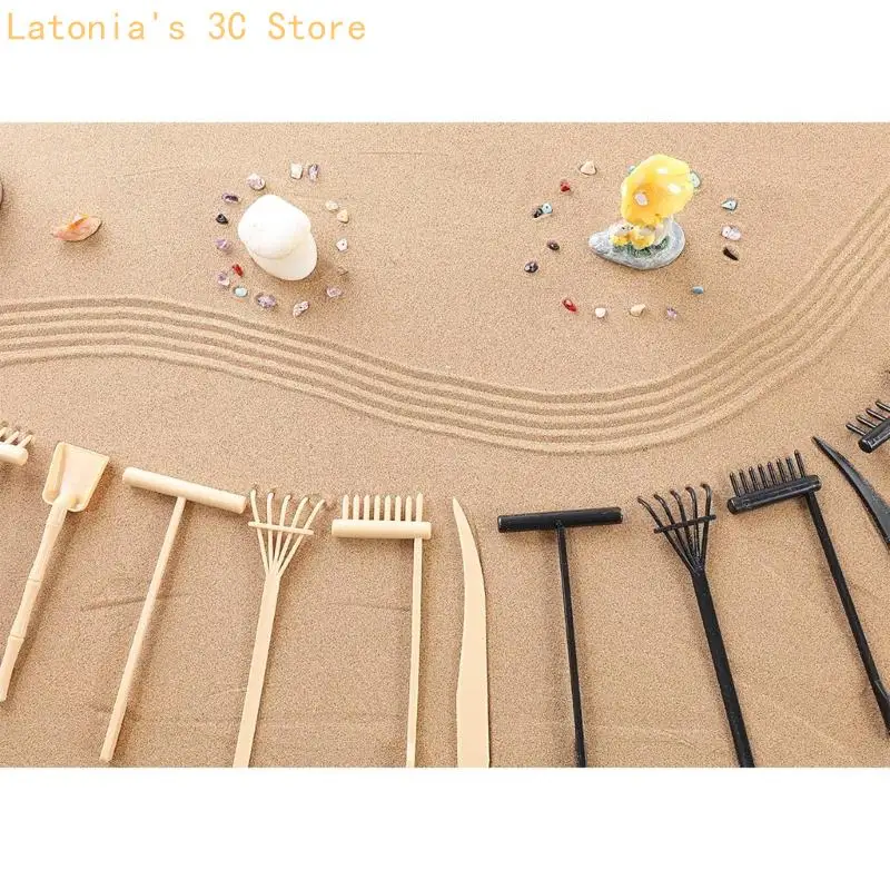 Mini Garden Rakes Set for Small Sand Tray Texture Control Tasks X3UB