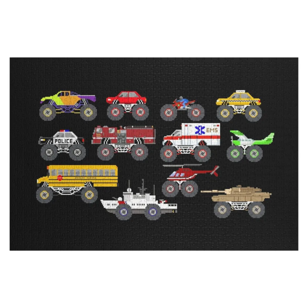 

Monster Vehicles - The Kids' Picture Show Jigsaw Puzzle Customizeds For Kids Animal Custom Jigsaw Wood Animals Puzzle