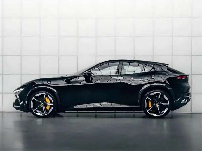 Per Ferrari Purosangue Reai Paraurti in fibra di carbonio Labbro anteriore Labbro posteriore Minigonne laterali Kit spoiler profilo pneumatico