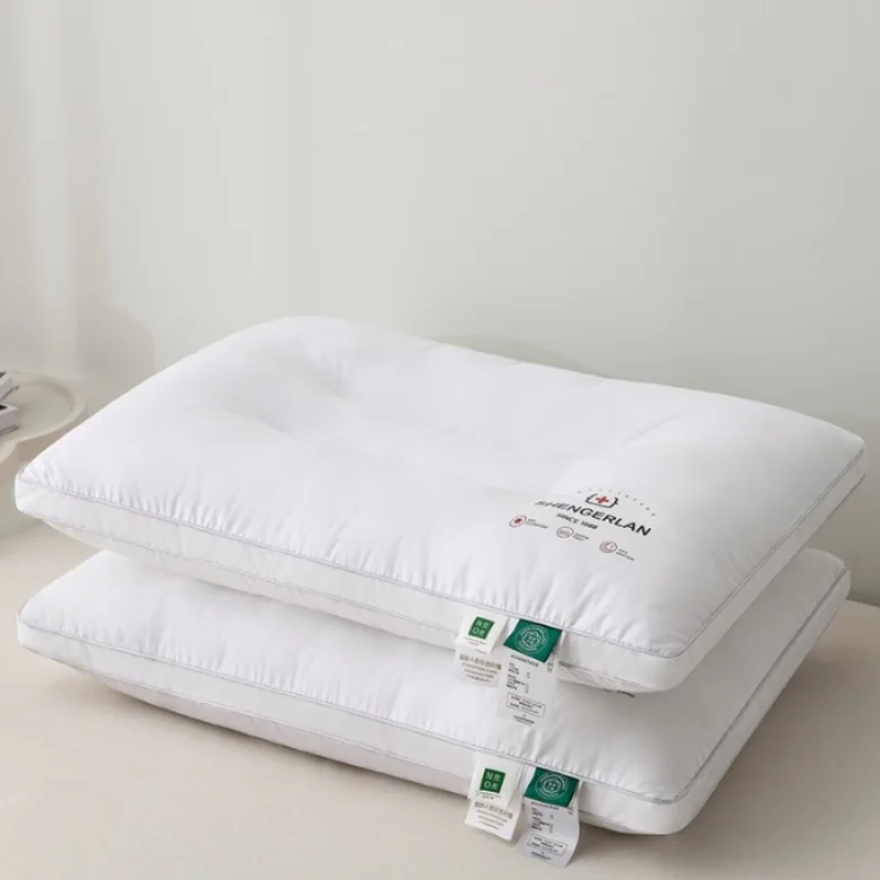 2025 new class A pure white Xinjiang long-staple cotton cotton pillow core heat transfer feather velvet pillow one pillow