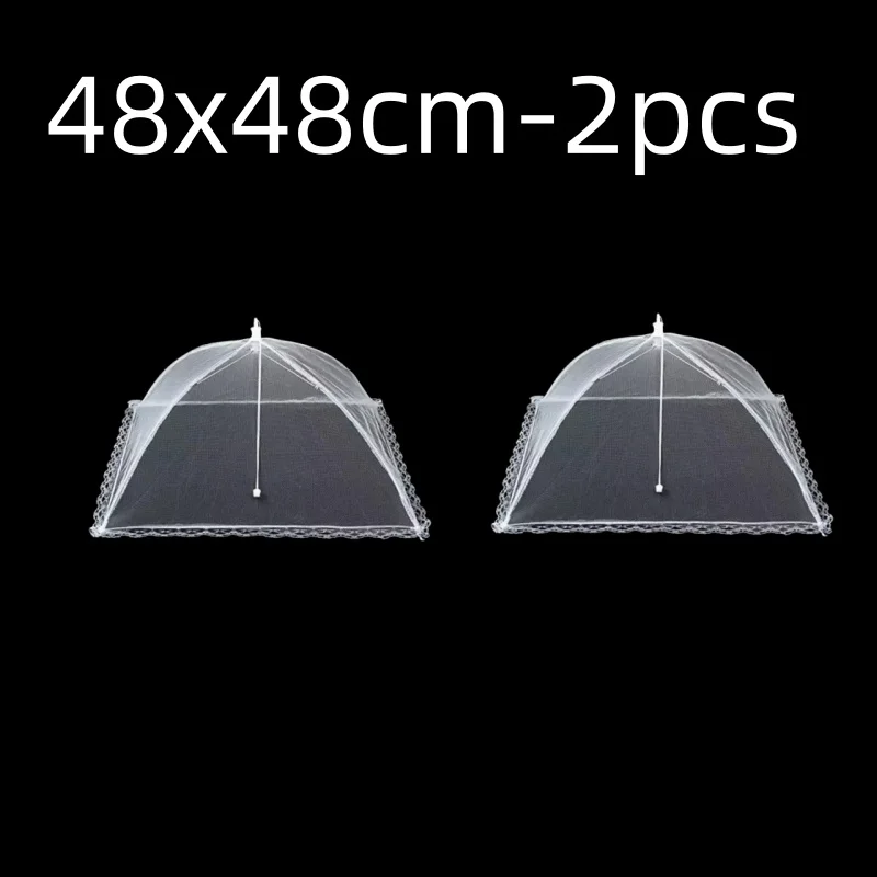 Faltbare Lebensmittel Mesh Abdeckung Fly Anti Moskito Pop-Up Lebensmittel Abdeckung Regenschirm Mahlzeit Gemüse Obst Atmungsaktive Abdeckung Küche Zubehör