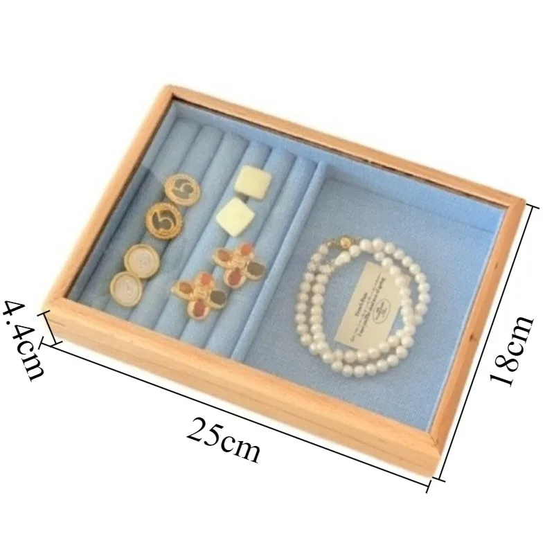 Black Walnut Jewelry Box Retro Ring Earrings Storage Boxes Jeweler Beech Necklaces Bracelet Display Case Organizer Jewellery