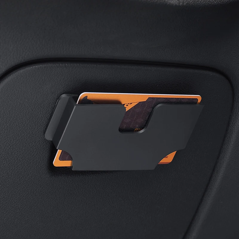 

1Pc Car Card Holder, TPE Adhesive Ticket Clip & Card Organizer, Multi-functional Interior Case, Suitable for BMW Toyota Honda