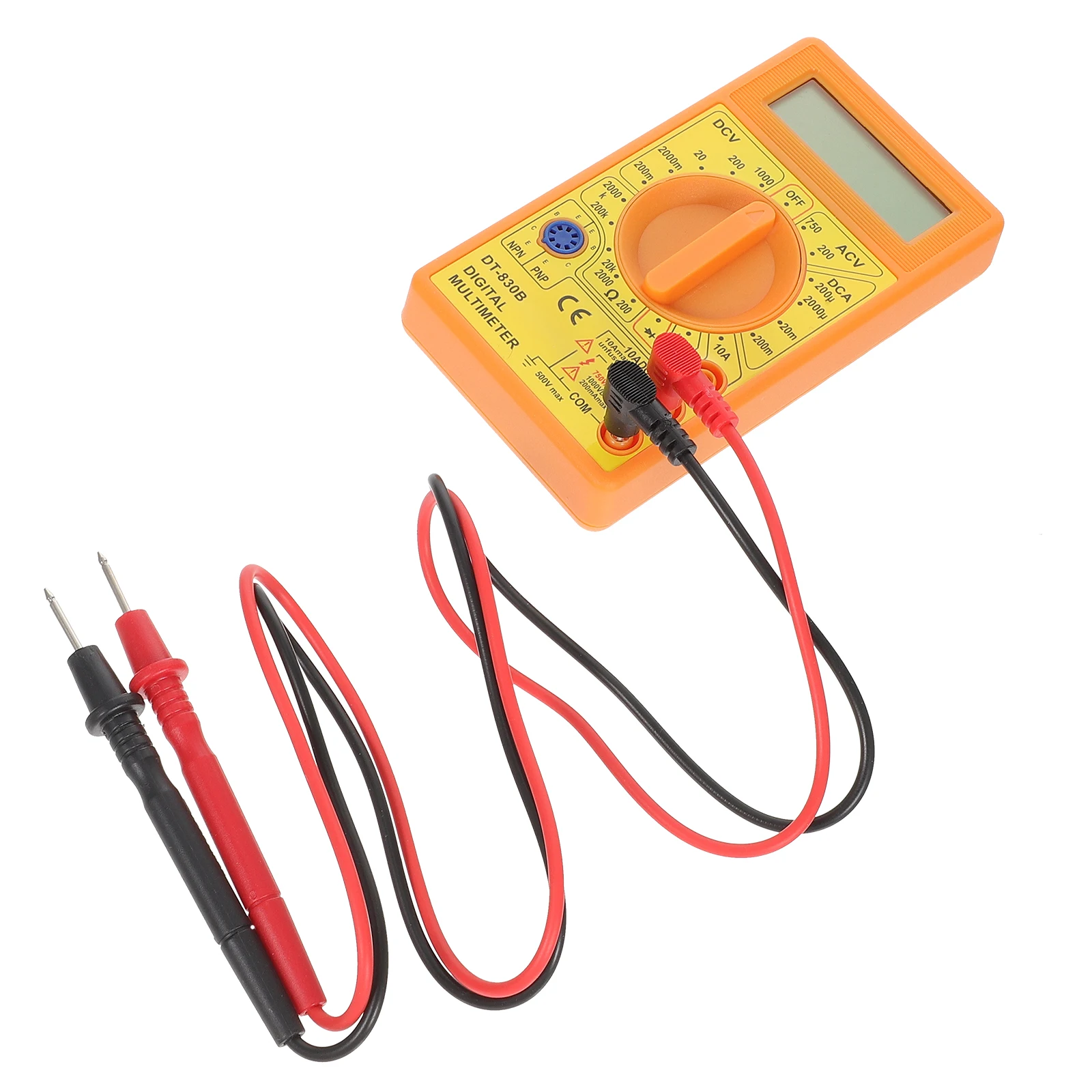 

LCD Multimeter School Use Digital Voltmeter Ammeter Ohmmeter Number Handheld DT830B Office