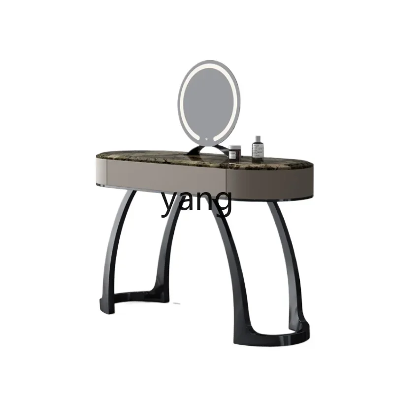 Yjq Dresser Designer High-End Makeup Table Natural Marble Light Luxury Advanced