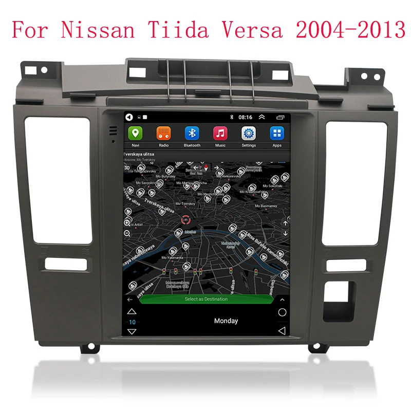 For Nissan Tiida Versa 2004-2013 Android 12.0 Car Stereo Radio Multimedia Video Player GPS NAVI WiFi NO DVD Player 9.7