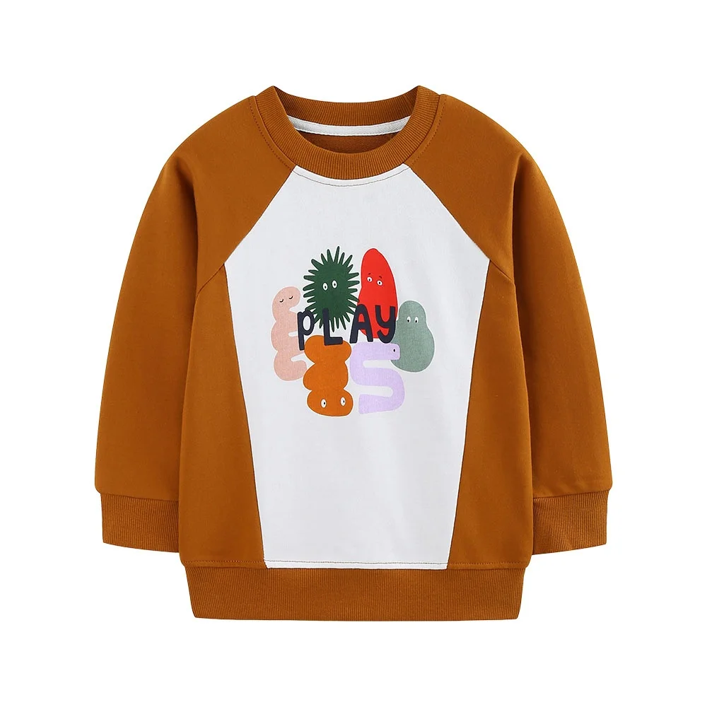 Jumping Meters New Long Sleeve Boys Sweatshirts Autumn Spring Toddler Kids Shirts Tops for Boys & Girls 2-7T Baby Clothing