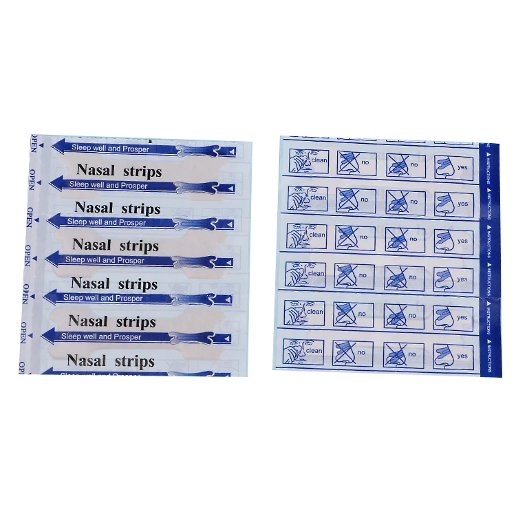 

Non-woven Material Plus PET Adhesive Strip Nose Stick to Expand Nostrils to Assist Sleep Stick