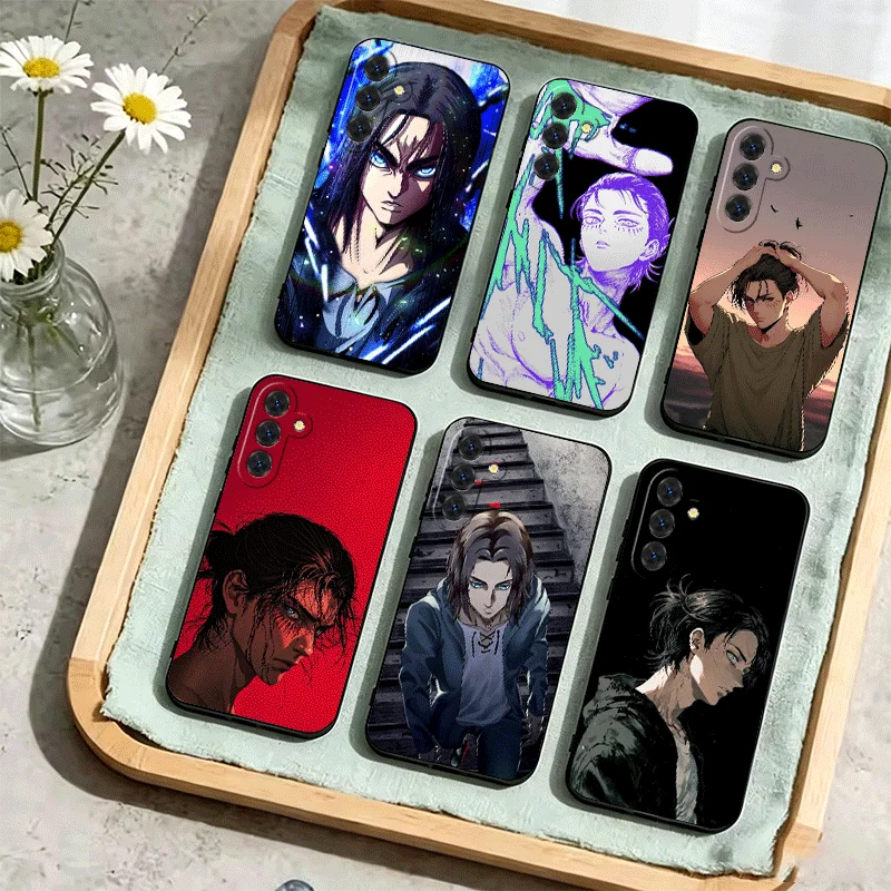 A-Attack On T-Titan Eren Yeager Phone Case For Samsung Galaxy A17 A16 A15 A14 A13 A57 A56 A55 A54 A53 A37 A36 A35 A34 A33 A27 A2