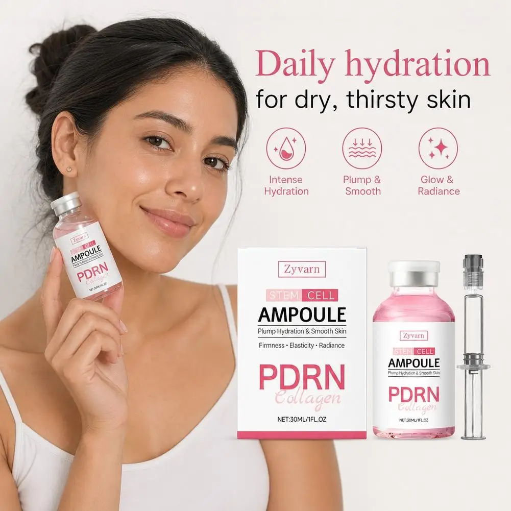PDRN Serum Ampoule Repair Renew Skin Brighten Tone Effectively Soothes Deeply Moisturizing Essence For All Skin Types