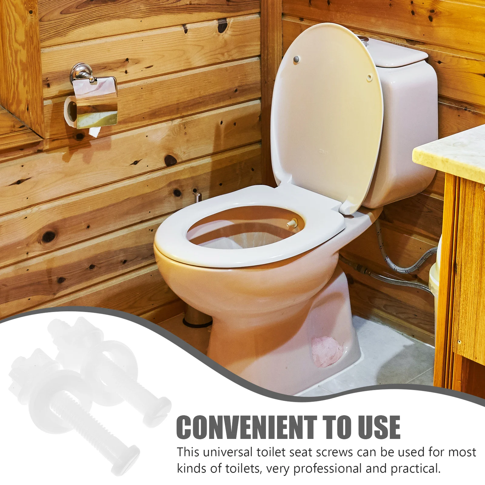 2 قطعة طقم استبدال مسامير المقعد الفولاذ المقاوم للصدأ تحديد الأجهزة لغطاء المرحاض العالمي تصاعد أجزاء مقعد المرحاض #5