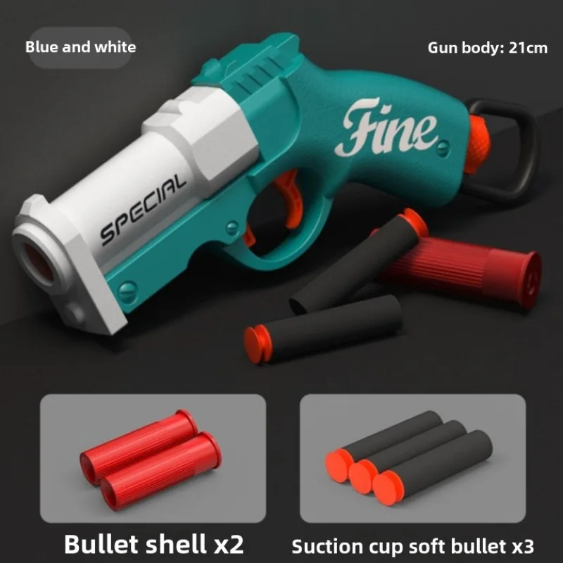 미니 S686 쉘 던지기 소프트 총알 발사기 장난감 총 Airsoft 폼 총알 블래스터 야외 무기 어린이 권총