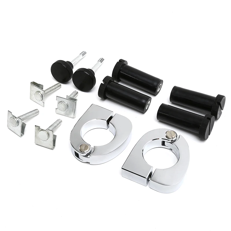 Carene per gambe ventilate inferiori per moto morsetti Hardware per vano portaoggetti per Harley Touring Road King Electra Glide