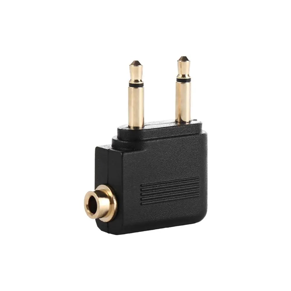 

3,5 мм адаптер позолоченный позолоченный самолет наушники моно 3,5 мм самолет моно аудио конвертер для наушников