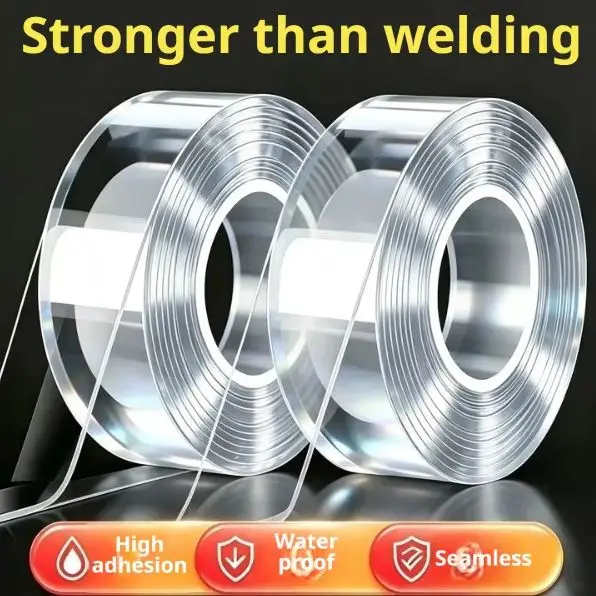 High Viscosity Non-Marking Nano Sticker, Magic Double-Sided Tearable Adhesive Tape, No-Drill Wall Mount Adhesive Film
