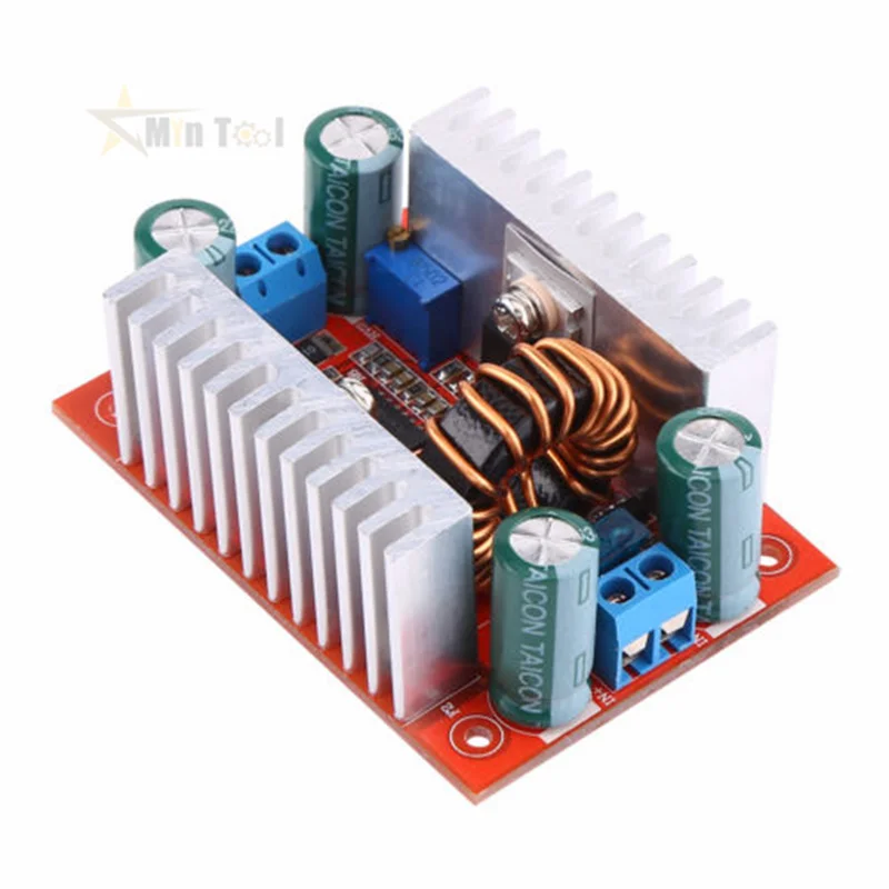 400W 15A DC Boost Konstantstrommodul Step-up Boost Wandler Spannungsladegerät Step-Up-Platine Netzteilzubehör – Detail 5