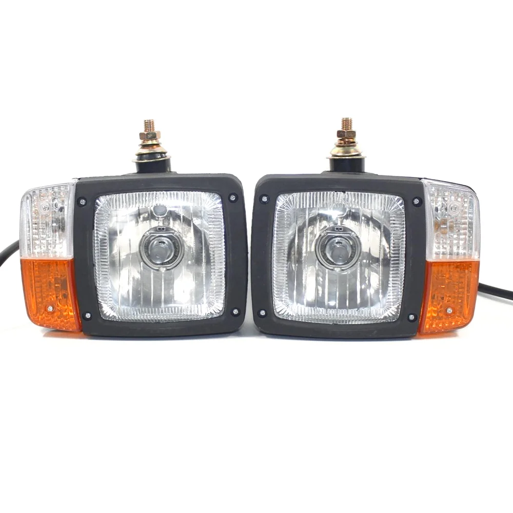 

Universal 24V Excavator JCB Front LED Headlights Turn Signal Lamp Indicator Work Light For Trailers Excavators Truck