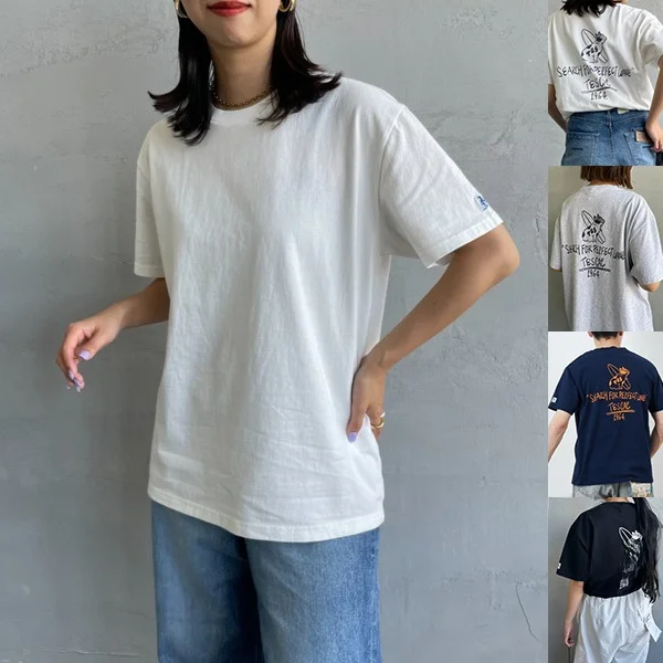 

Nya Japanese Street Sle Casual Loose ex ort Sve футболка с принтом собаки для мужчин и женщин пары летняя одежда