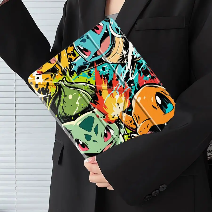 Etui na tablet z motywem anime Pokemon dla iPad Pro 11, 10, 9, 8, 7 generacji, 12.9 cala, Mini 6, 7, Pro 2025, Air 4, 5, M3, M2, 1, 2, M4, 11 cali z uchwytem — zdjęcie produktu 6