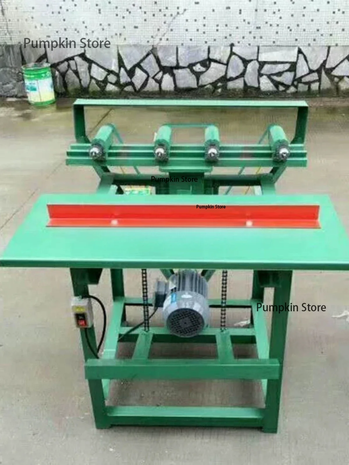 Simple four-head drill two-head drill horizontal woodworking drilling machine Double-head drilling machine Horizontal drilling