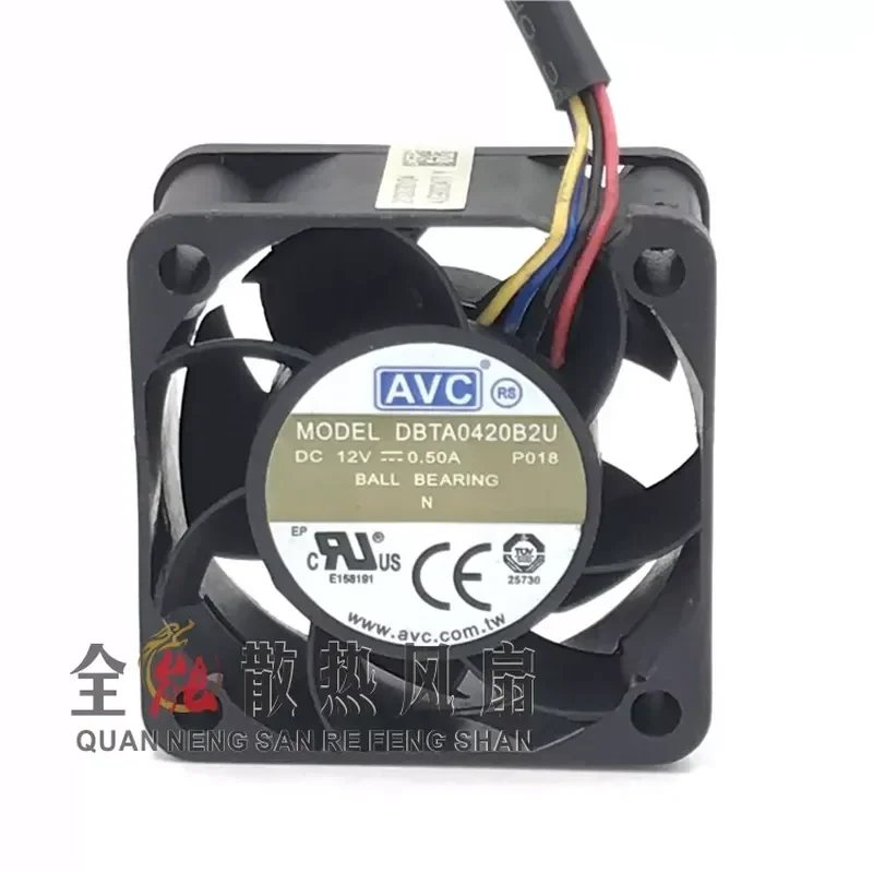 LY DBTA0420B2U 12V 0.50A AVC 4cm Switch Fan with PWM Temperature Control Speed Regulation for Huawei