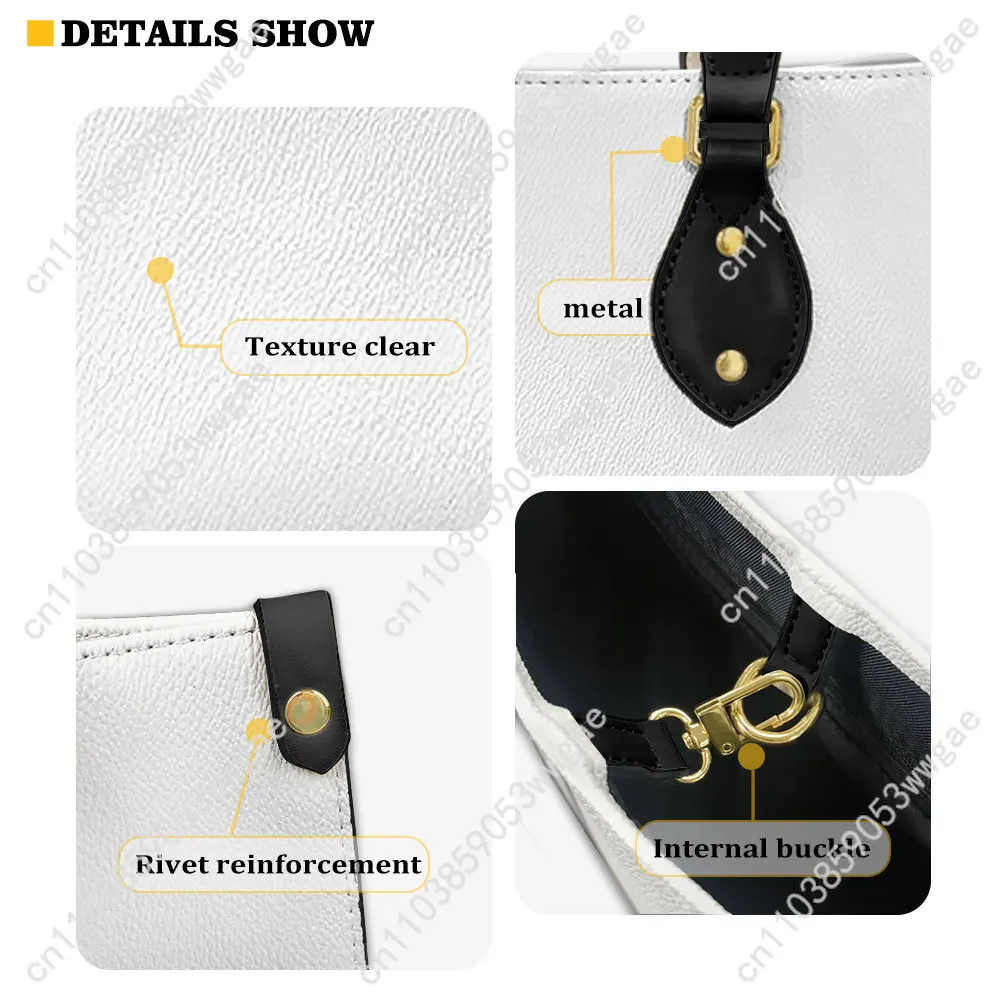 NANA Anime Tote Bags Purse Women Man Fashion Personalized Text Image PU Leather Customized Handbags Commuter Shopping Gift Bags