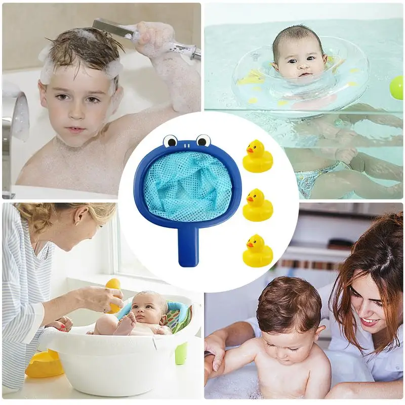 Juguete de pesca de bañera para niños, juguetes de baño de animales flotantes de pesca con red de pesca, juguetes de agua de verano, Juego de pesca para niños