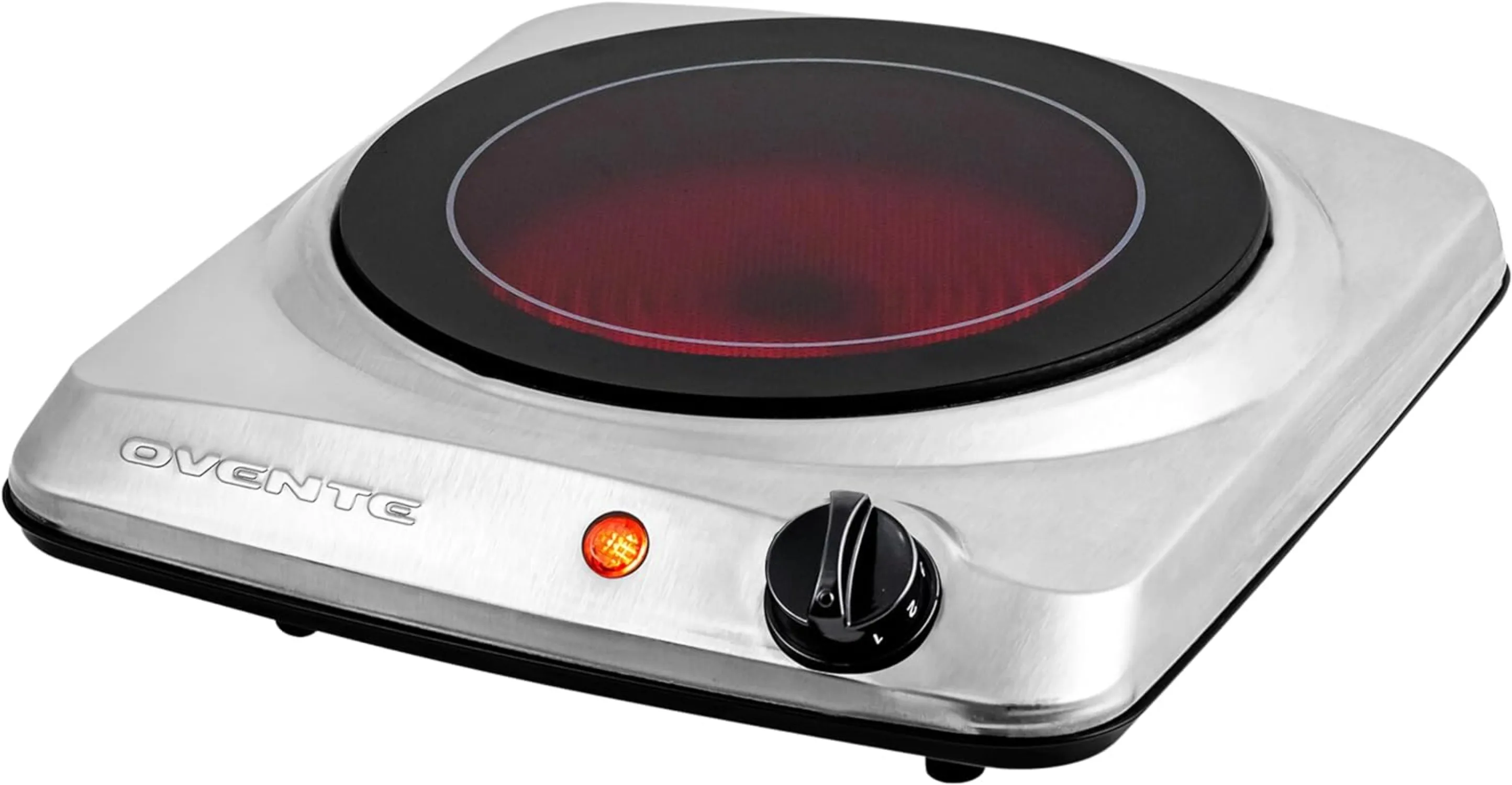 

Countertop Infrared Single Burner 1000-watt Electric Hot Plate with 7-inch Ceramic Glass Cooktop 5 Temperature Settings