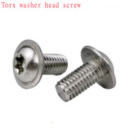 5-50pcs  M2.5 M3 M4 M5 M6 m8 304 Stainless Steel Torx Six Lobe screw With Washer Collar