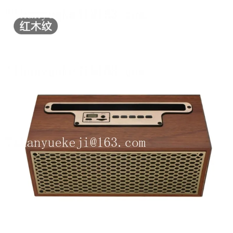 Universal retro wood wireless bluetooth speaker dual speaker subwoofer can be inserted into the card stereo