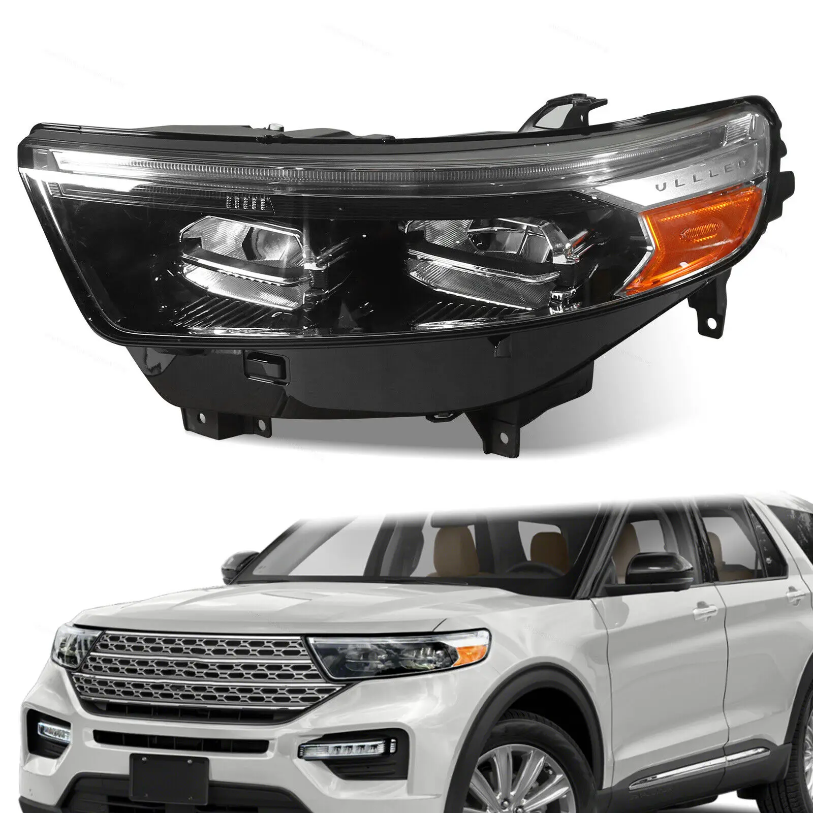 Car Headlights for Ford Explorer XLT/Limited 2020 -2023 LED Headlight DRL Headlamp Turn Signal Corner Light Accessories