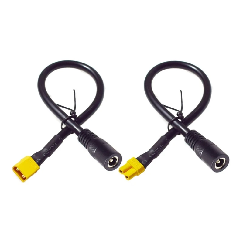 U55C XT30 To DC5521 Female Power Cable For FPV Goggles Battery Chargers Adapter
