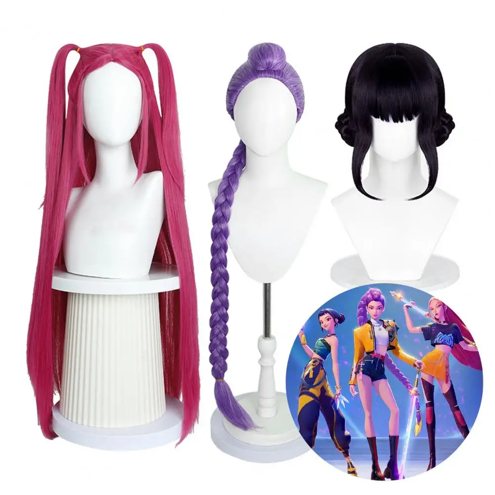 

25-120 см женский парик для косплея, естественный вид, высокотемпературное волокно, пушистый костюм на Хэллоуин, вечерние длинные синтетические волосы, шиньон